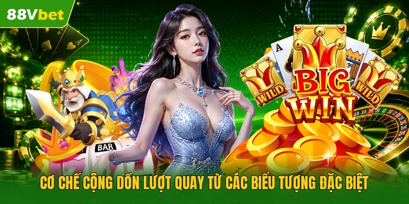 Cơ chế cộng dồn lượt quay từ các biểu tượng đặc biệt